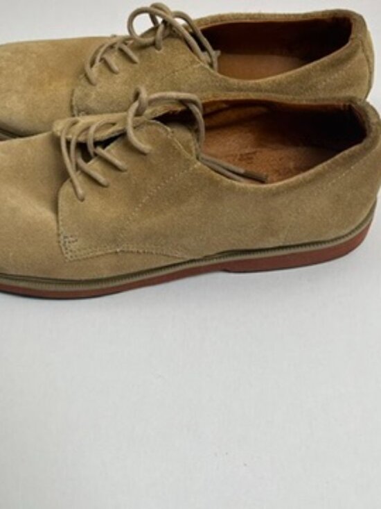 Lands End Tan Suede Casual Oxford 8M